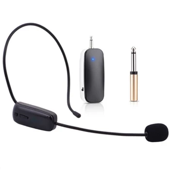 Novo 2 v 1 Ročni UHF Brezžični Mikrofon Strokovni Vodja-Nositi Mic Glasnost Ojačevalnik za Govor Poučevanje