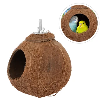 Plazil Igrače Kokosove Lupine Ptičje Gnezdo Spalna Ptic, Malih Hišnih Naravne Iz Nerjavečega Jekla