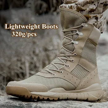35 48 Velikosti Moški Ženske Ultrallight Zunanji Plezalni Čevlji Taktično Usposabljanje Vojske Čevlji Poletje Dihanje Očesa Pohodništvo Desert Boot