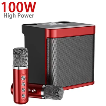100W High Power Brezžični Prenosni Mikrofon za Bluetooth Zvočnik Zvočne Družini Stranka Karaoke Subwoofer Boombox caixa de som YS-203