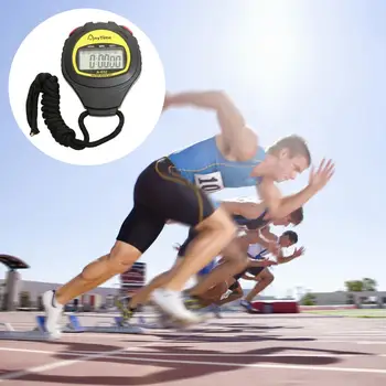 Digitalni Šport Štoparica Nepremočljiva Teče Časovnik Shockproof na Baterijski pogon Štoparica Ročni LCD-Zaslon Kronograf Naprav
