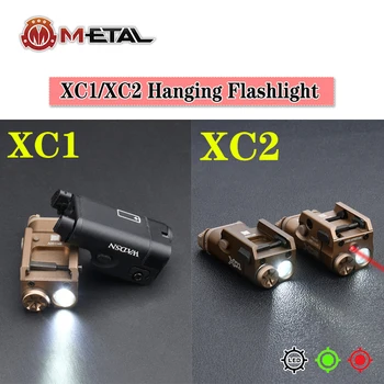 XC1/XC2 Surefir Taktično Airsoft Pištolo Scout Svetlobe WADSN Red Dot Zeleni Laser, katerih Cilj Picatinny Železniškega Orožje Accessorie Svetilka