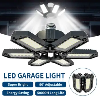 LED Garaža Luči z 10 Nastavljiv Plošče E26/E27 Strop Shop Dela, Lučka 80W 150W 6500K Žarnice za Delavnico Industrijske Razsvetljave