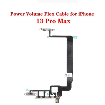 50PCS Za iPhone 13 Pro Max Mini Na Off Power Flex Kabel s Kovinskimi Glasnosti Stikalo Gumb Ključnih Delov