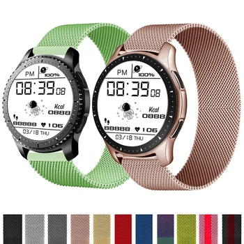 20 mm/22 mm Magnetne Zanke Pasu Za Huawei Watch GT 2-2e-Pro 46MM Kovinska Zapestnica Za Samsung Galaxy watch 3/46mm/42mm/Active2 trak