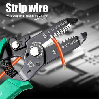 Nova Žica Striptizeta Dela Shranjevanje Plier Lupilnikom Wire Cutter Fiber Optic Cable Nabiranje Klešče Ročno Orodje Multitool za Električarje