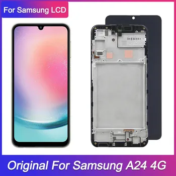 100% Test Za Samsung Galaxy A24 A245 LCD-Zaslon, Zaslon na Dotik, Računalnike Za Samsung A24 4G A245F A245M A245F/DS Prikaz Okvirja