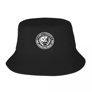 Novo Črno in Belo NJPW logotip Vedro Klobuk Golf Klobuk Človek |-F-| derby klobuk Kape s ščitnikom Moški Ženske