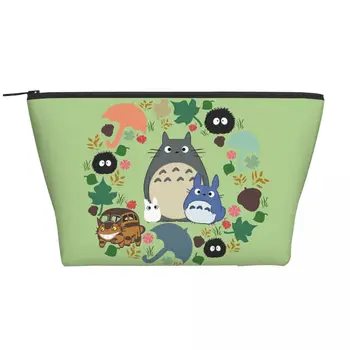 Po Meri Moj Sosed Totoro Hayao Miyazaki Potovalni Kozmetični Torba Ženske Anime Toaletnih Ličila Organizator Gospa Lepoto Shranjevanje Dopp Kit