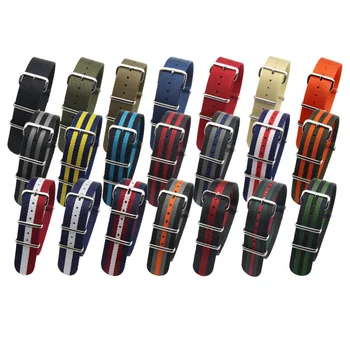 Najlon Watch Trak za Dw Casio Watch Platno Jeklene Sponke 18 20 22 mm Watchband Seiko Vode Duh Tissot Mido Ck Tkane Dodatki