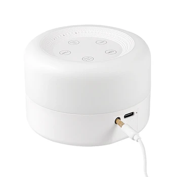Beli Šum Spalna Instrument Pomoči Timing Glasbe Spalna Svetlobe Vzdušje Prenosni Družinsko Potovanje Nastavljiv Polnjenje USB Baby