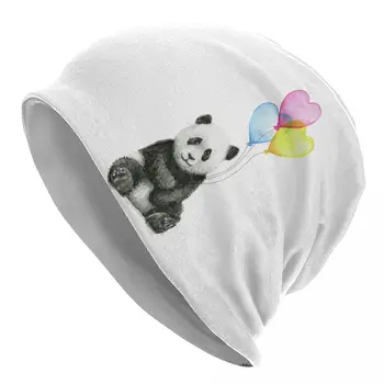 Panda Baby Bonnet Klobuki Srca V Obliki Balonov, Kapa Klobuki Design Plesti Klobuk Pomlad Retro Odraslih Unisex Telovadnici Elastična Kape