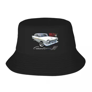 Novo 1957 Ford Meri 300 Vedro Klobuk plaži klobuk Sunhat Oblikovalec Klobuk, slamnik Za Otroke Pokrivalo Moški Ženske
