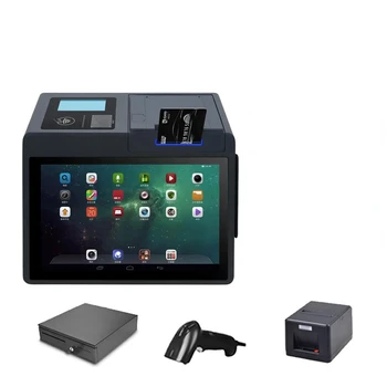 Z100 Android 11 Mini blagajno Prodajnih Sistemov Pos Tablet NFC Supermarket Atm Pralni Vse V Enem Pos Terminal