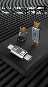 Mini USB4.0 40Gbps Strele 3 Adapter 8K@60Hz USB Tip C Moški Moški PD 100W Polnilnik Podatkov Pretvornik za Macbook Pro Air Dell