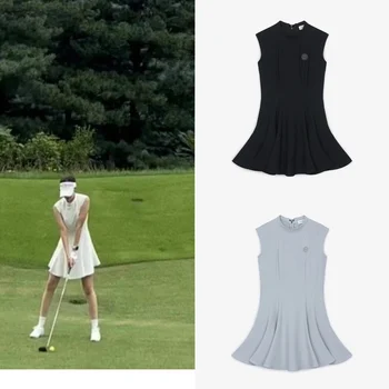 Ženske Golf Oblačila za Šport Quick Dry Dihanje brez Rokavov iz Enega kosa Obleko Poletje Krilo