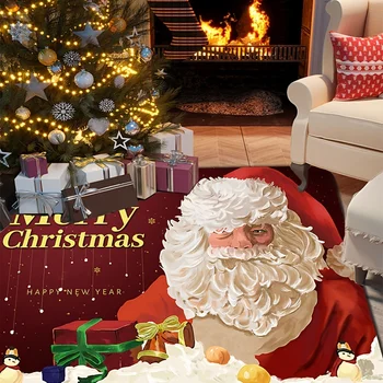 Božič Majhne Rdeče Preproge, Santa Claus Tiskanje Otrok, Spalnica, Dnevna Soba Fantje Dekleta Dekoracijo Velika Preproga Božična Darila