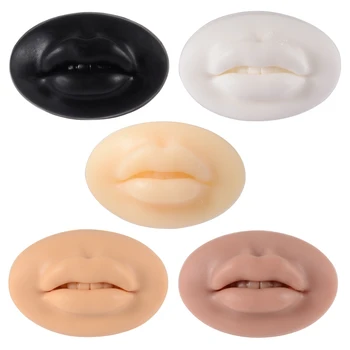 1PC Mehki Silikonski Prožne Ustnice Model 3D-Tri-Dimenzionalni Usta Za Ustnice Tattoo Praksi Šminka Praksi Piercing Nakit Model