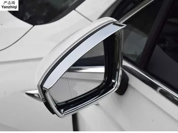 2pcs/veliko Rearview Mirror Obrvi Dež Ščit Kritje Trim Avto-Styling Nalepke Chrome za leto 2016 2017 2018 Volkswagen VW Tiguan mk2