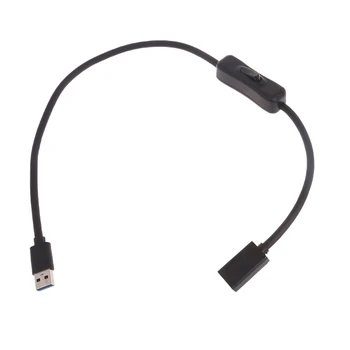 Kabel USB Na Off Stikala za Vklop, Naravnost-na čelu USB3.0 Moški Ženske Podatkov Line Napajalni Kabel Podaljšek za Padec Ladijskega prometa