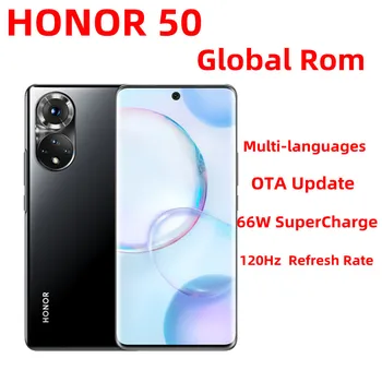 Original Globalni Rom Čast 50 5G Pametni Snapdragon 778G 120Hz 66W veliko polnjenje 108MP NFC Kamera Android Mobilne Telefone