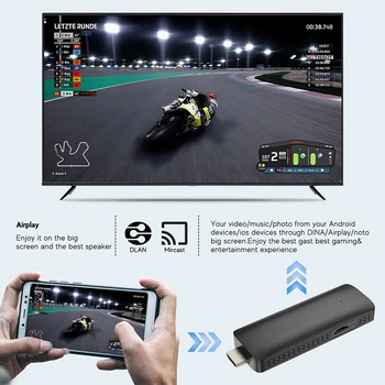 1PC 4K Internet HDTV Smart Web Player Android TV Box Portable Media Player H313 Android, Velik TV HDR Set Top OS