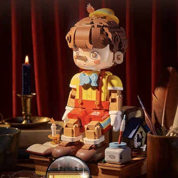 2023 Novo Ostržek Dolg Nos Risanka Model gradniki Anime figuric Opeke Dekoracijo Otroci Igrače Darilo Dekle 1900+kos