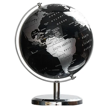 Svet Svetu Constellation Zemljevid, Globus za Dom Tabela Desk Okraski Darilo Office Home Dekoracija dodatna Oprema(Black)