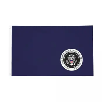 Ameriški Predsedniški Pečat Zastav Dvojno Stranicami Notranja Zunanja Banner ZDA Adut Volitvah Glasujejo 2 Grommets Sobi Doma Domu Stenski Dekor