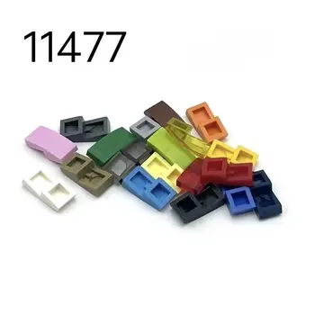 MOC bloki so združljive z LEGO 11477 majhni delci sestavljeni 2x1 ukrivljene površine