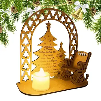 Spominska Sveča Božični Okrasek Sveča Božični Okrasek, Spominek Tealight Z Svečnik Držalo Za Verandi Kave