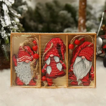 Vesel Božič Ornament Lesen Obesek, Božični Okraski za Dom 2023 Xmas Darila Noel Natalne Navidad Srečno Novo Leto 2024