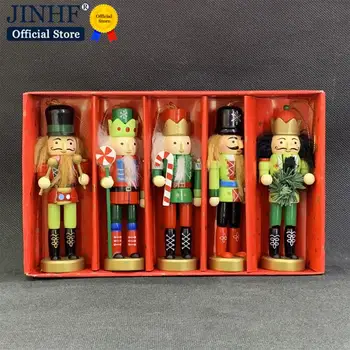 12 CM Nutcracker Lutkovno Božični Okraski, Namizno Dekoracijo Risanke Orehi Vojaki Band Lutke Nutcracker Miniature