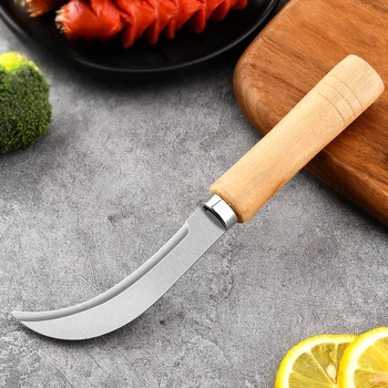 Komercialni rezanje nož, mala ukrivljen nož, poseben nož za klobase, iz nerjavnega jekla večnamenski nož za sadje