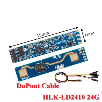 HLK-LD2410 24G FMCW 24GHz Smart Človekove Prisotnosti Zaznavanje Radarjev Modul LD2410 Milimetra valovanje Stikalo Senzor 5pin Kabel
