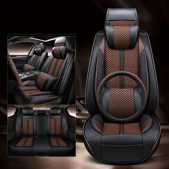 Visoke kakovosti! Celoten sklop avtomobilskih sedežnih prevlek + Volan kritje za Lexus RX 200t 300 350 450h 2022-2016 dihanje sedežne blazine