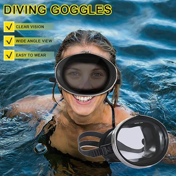 Podvodni Streljanje Očala Silikona Maska za Potapljanje Odraslih Anti-Fog Polno Suhe Zaščitna Vdih Očala HD Plavati Očala