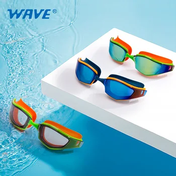 Strokovno Anti-Fog Plavalna Očala Moški Ženske UV Zaščito Plavanje Očala Electroplated Leče, Nepremočljiva Plavati Očala